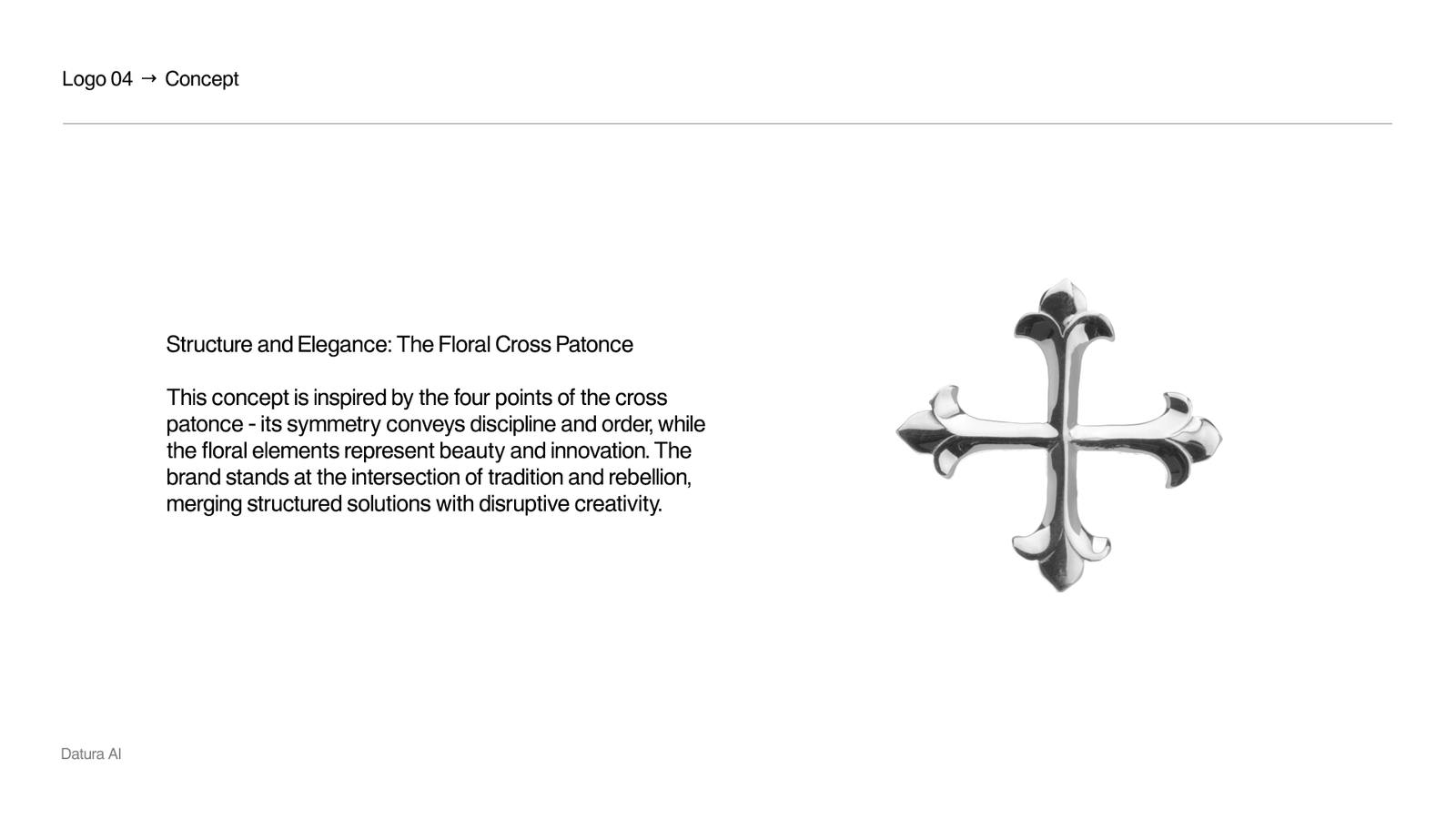 Structure & elegance: the floral cross patonce